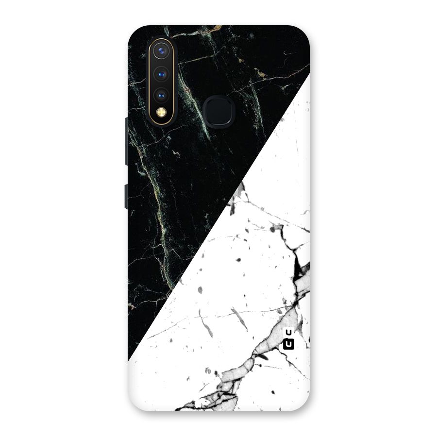 Stylish Diagonal Marble Back Case for Vivo U20