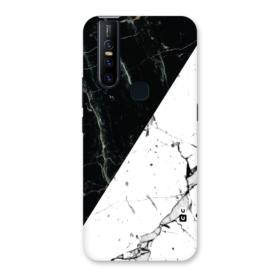 Stylish Diagonal Marble Back Case for Vivo V15
