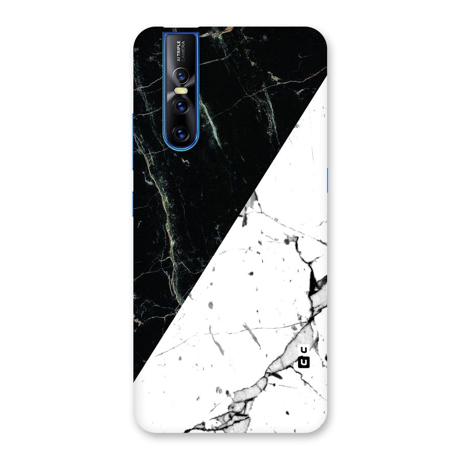 Stylish Diagonal Marble Back Case for Vivo V15 Pro