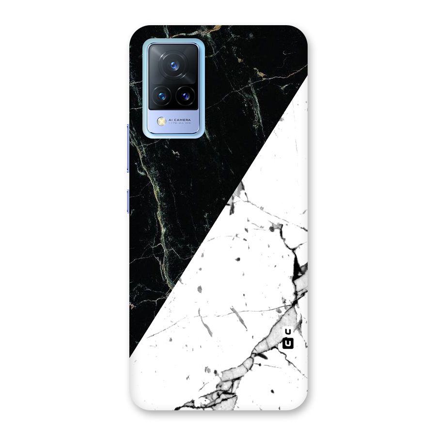 Stylish Diagonal Marble Back Case for Vivo V21 5G