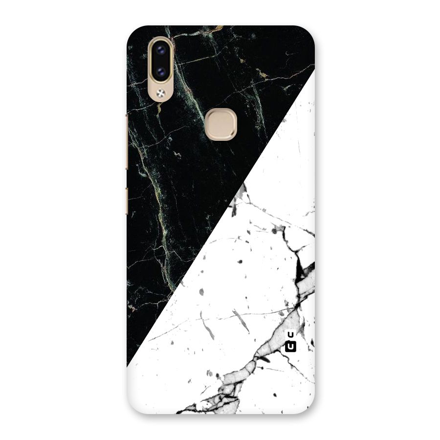 Stylish Diagonal Marble Back Case for Vivo V9