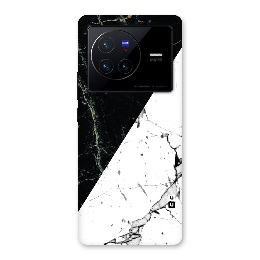 Stylish Diagonal Marble Back Case for Vivo X80