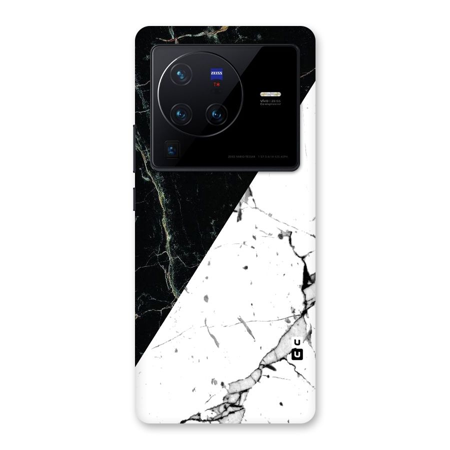 Stylish Diagonal Marble Back Case for Vivo X80 Pro