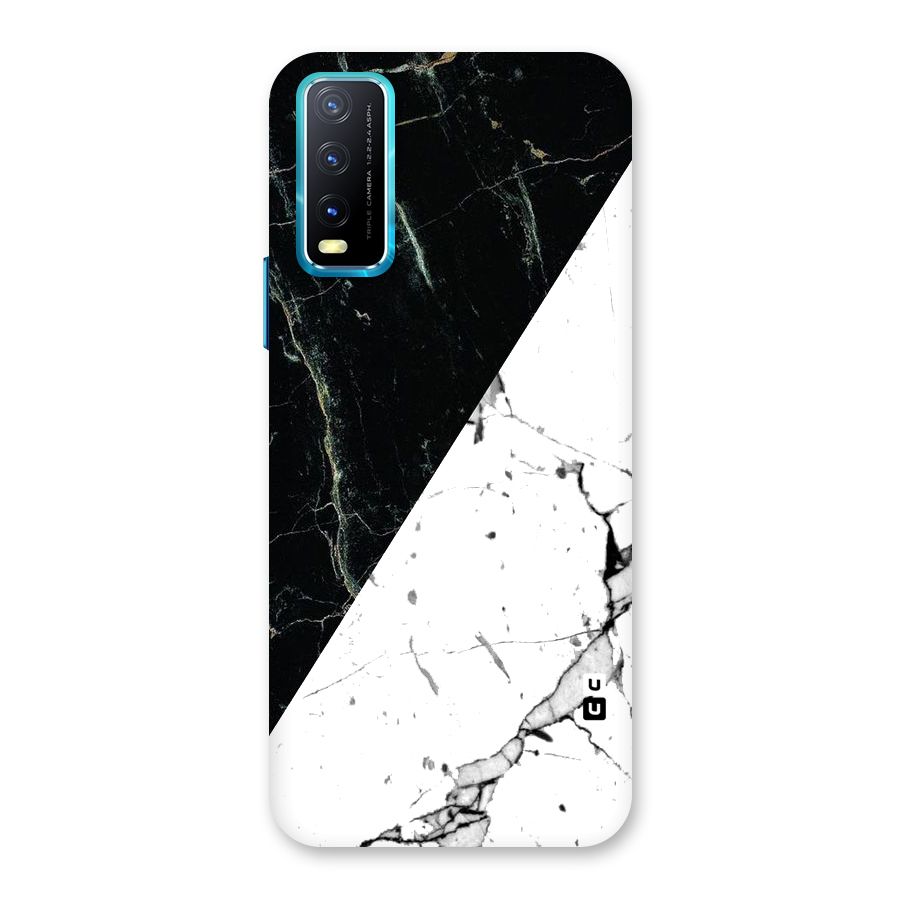 Stylish Diagonal Marble Back Case for Vivo Y20G