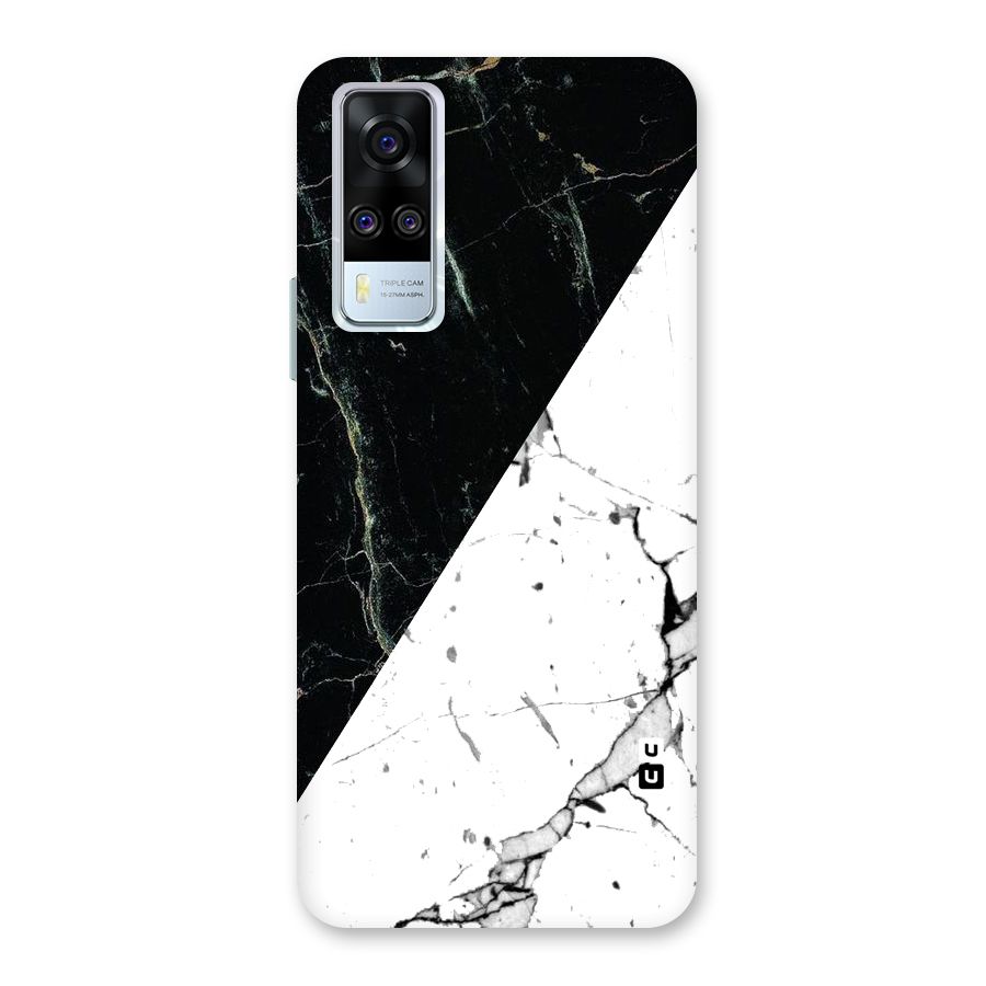 Stylish Diagonal Marble Back Case for Vivo Y31