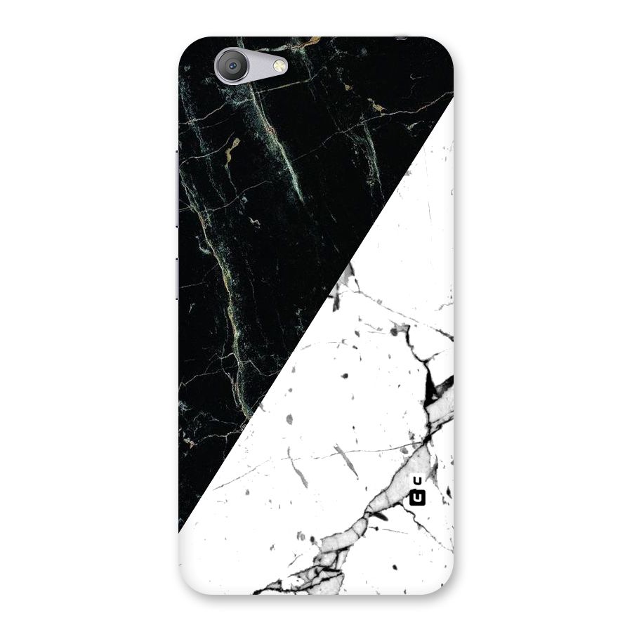 Stylish Diagonal Marble Back Case for Vivo Y53