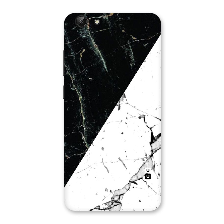 Stylish Diagonal Marble Back Case for Vivo Y69