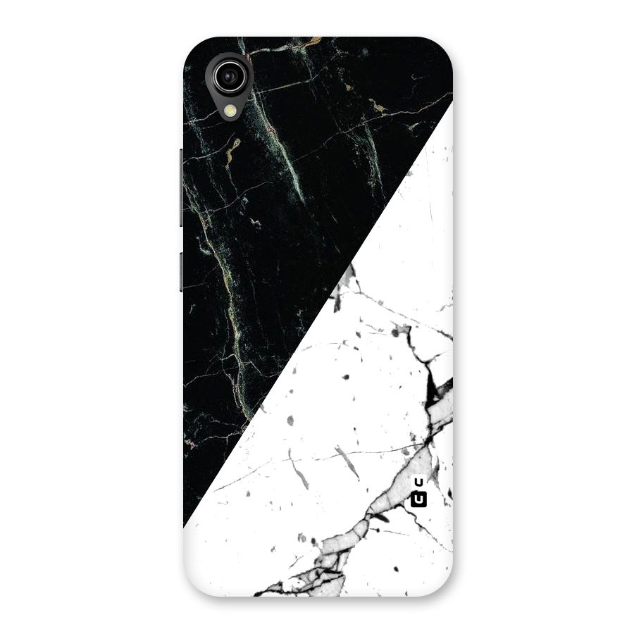 Stylish Diagonal Marble Back Case for Vivo Y91i
