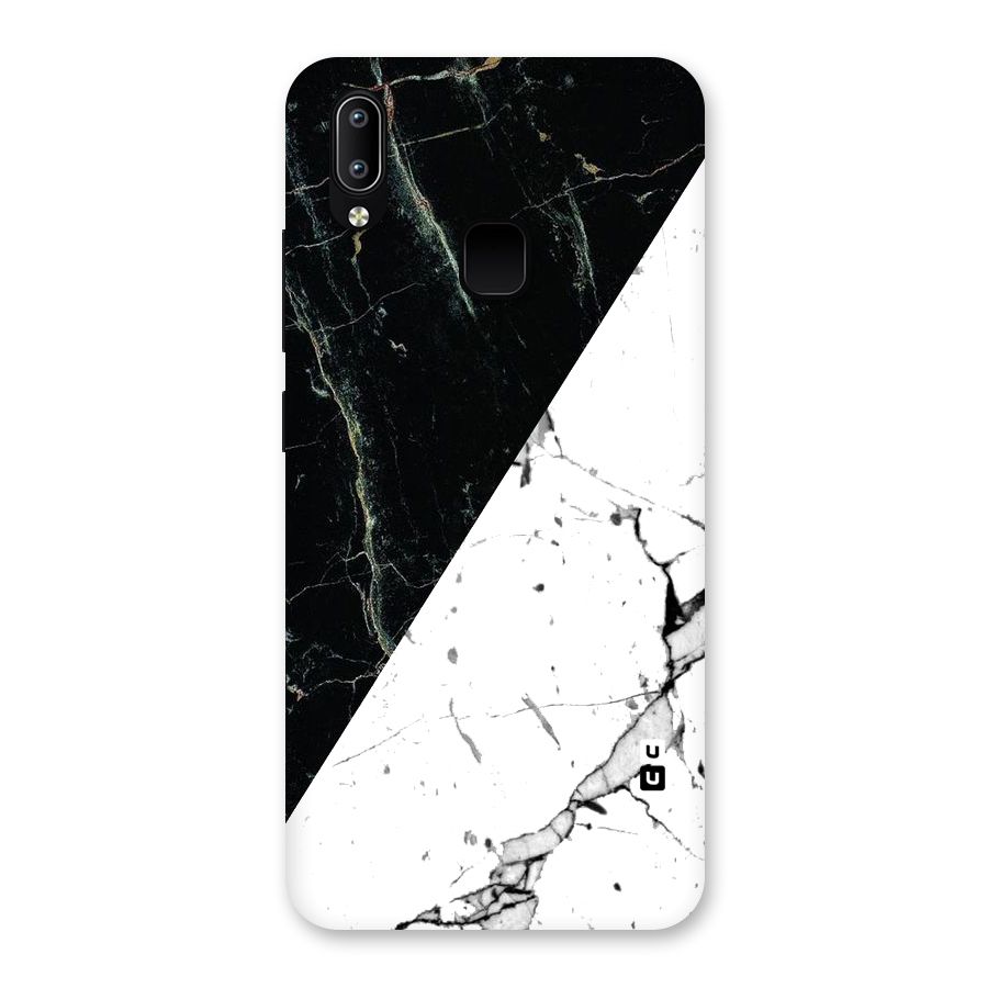 Stylish Diagonal Marble Back Case for Vivo Y93