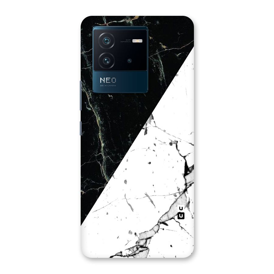 Stylish Diagonal Marble Back Case for Vivo iQOO Neo 6 5G