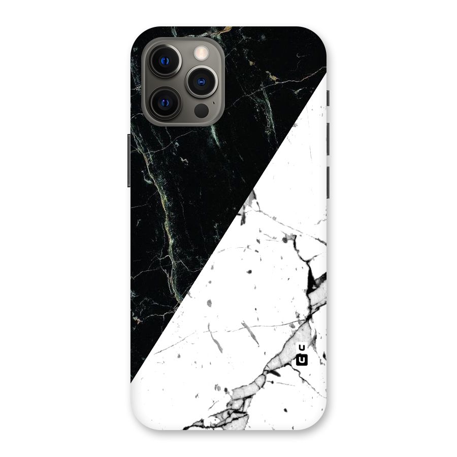 Stylish Diagonal Marble Back Case for iPhone 12 Pro Max