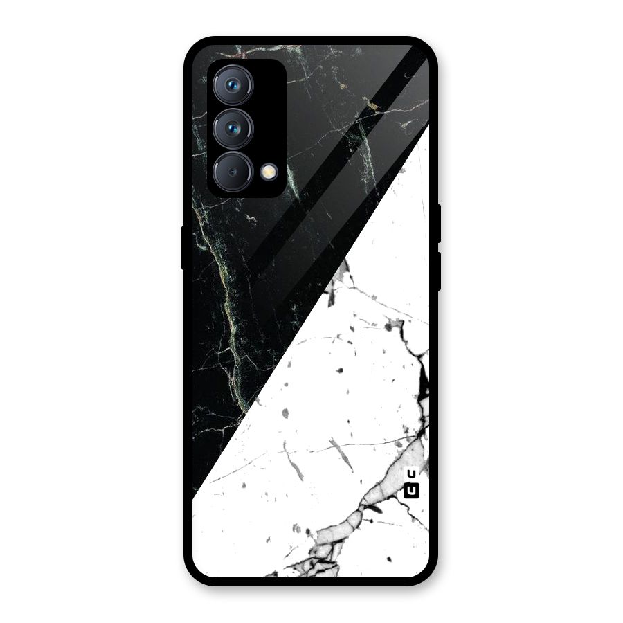 Stylish Diagonal Marble Glass Back Case for Realme GT Master Edition