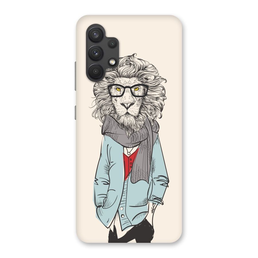 Stylish Lion Back Case for Galaxy A32
