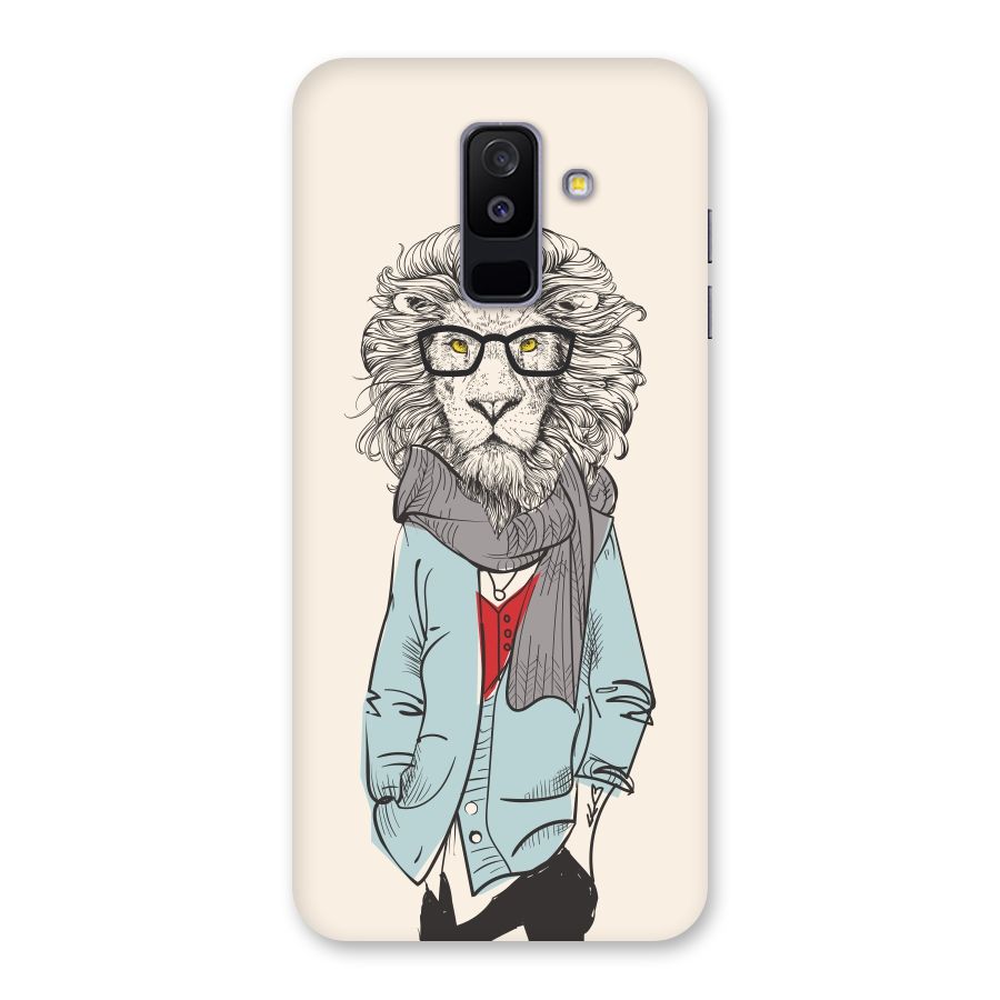 Stylish Lion Back Case for Galaxy A6 Plus
