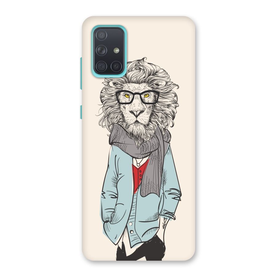 Stylish Lion Back Case for Galaxy A71