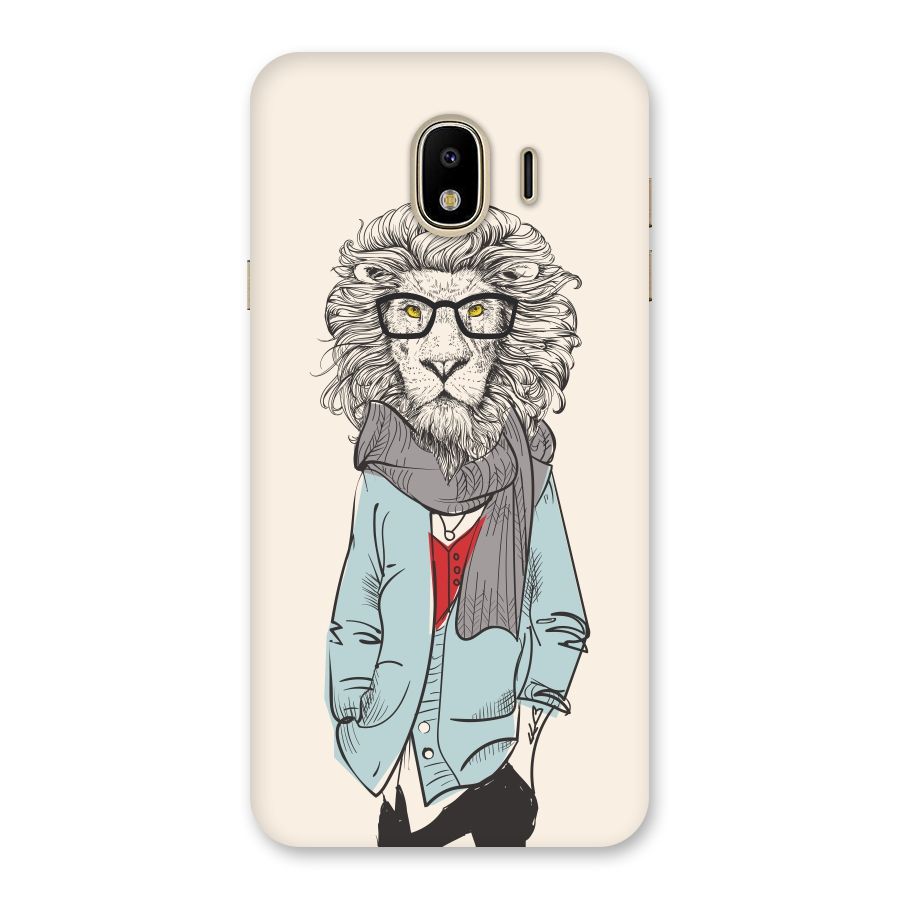 Stylish Lion Back Case for Galaxy J4