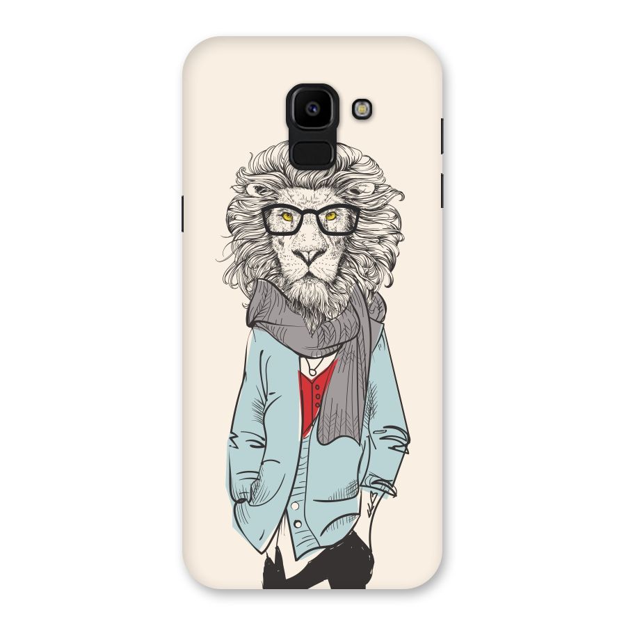 Stylish Lion Back Case for Galaxy J6