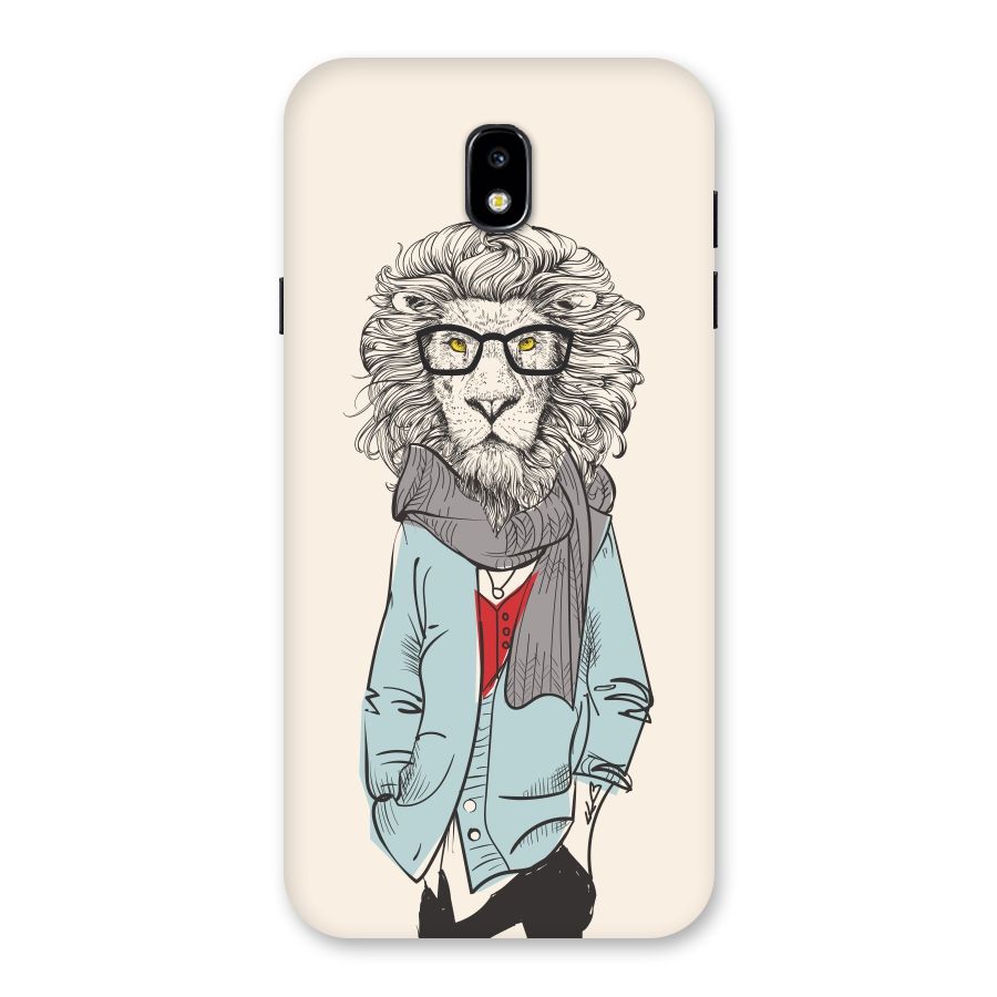 Stylish Lion Back Case for Galaxy J7 Pro