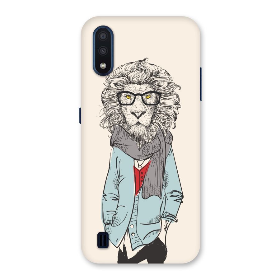 Stylish Lion Back Case for Galaxy M01