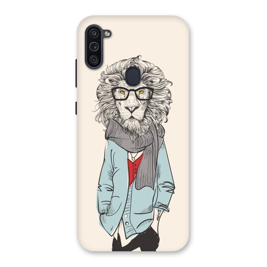 Stylish Lion Back Case for Galaxy M11
