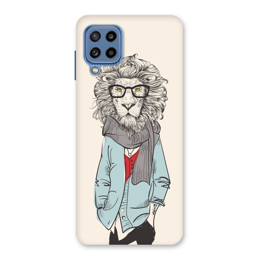 Stylish Lion Back Case for Galaxy M32