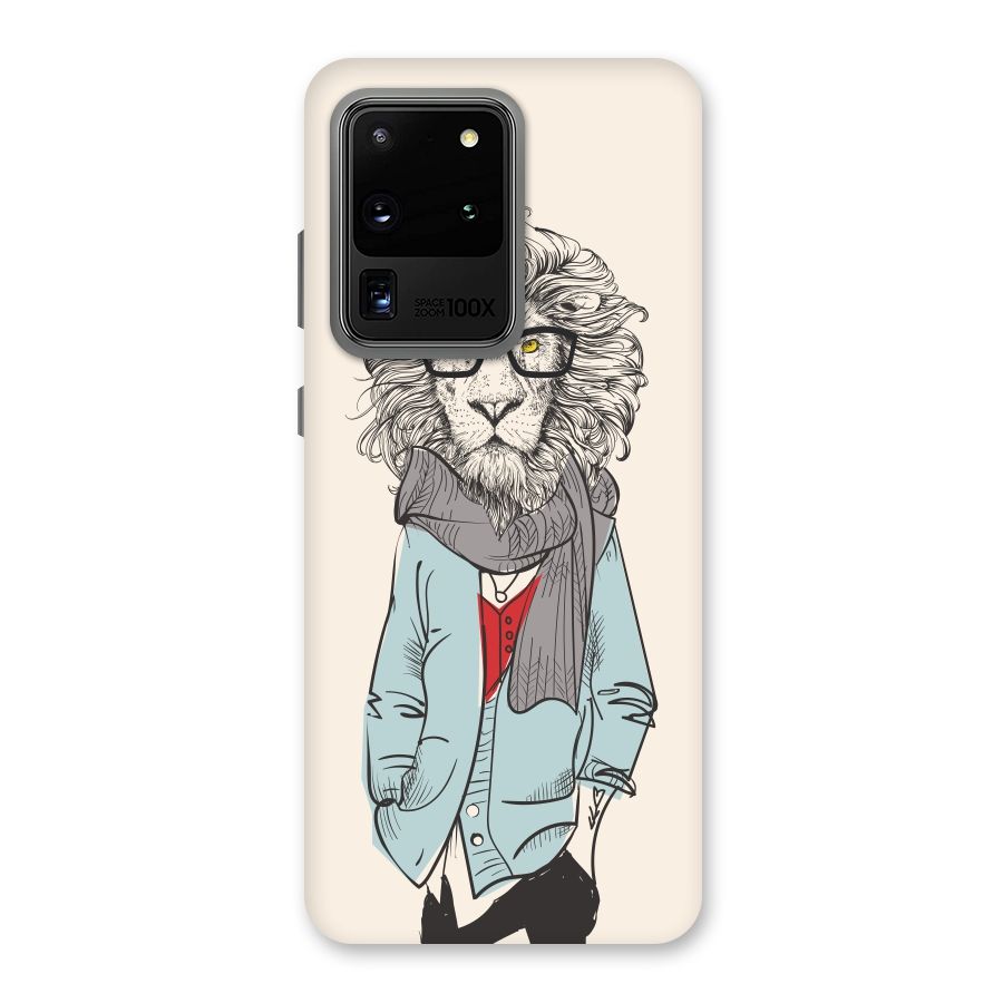 Stylish Lion Back Case for Galaxy S20 Ultra