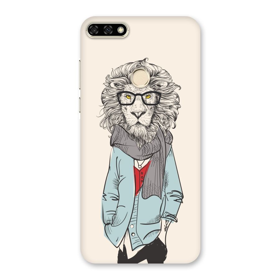 Stylish Lion Back Case for Honor 7A
