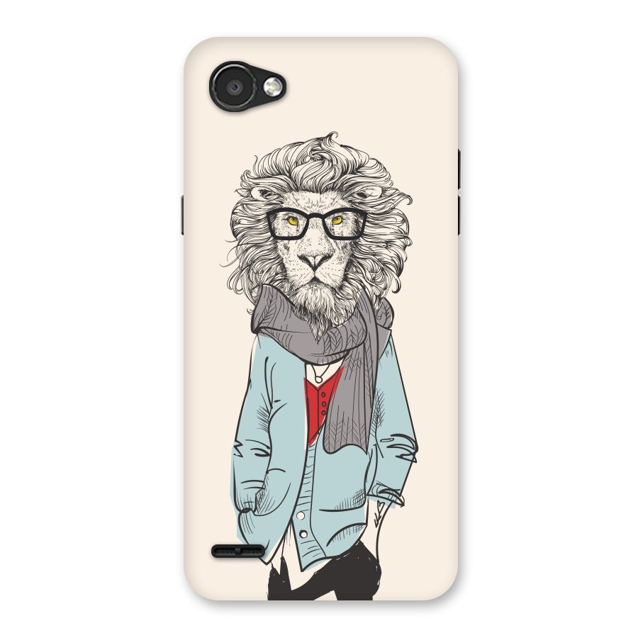 Stylish Lion Back Case for LG Q6
