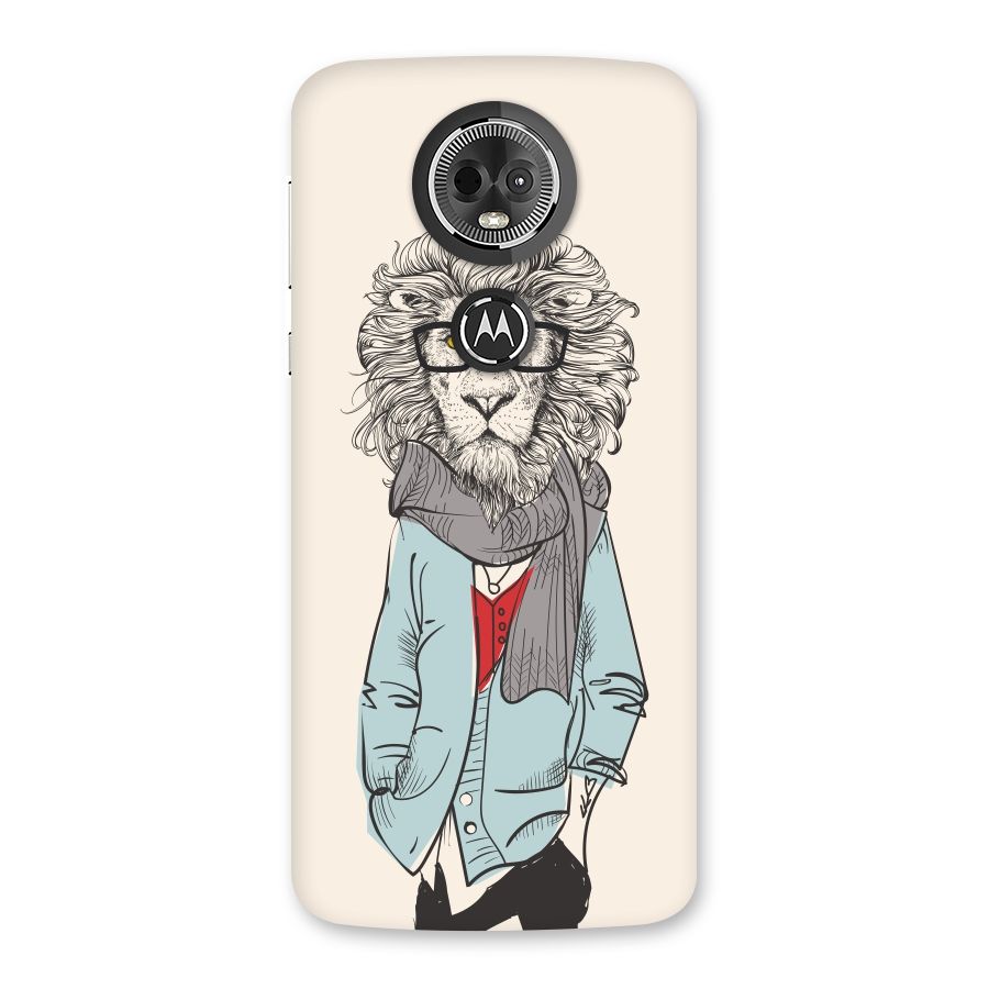 Stylish Lion Back Case for Moto E5 Plus