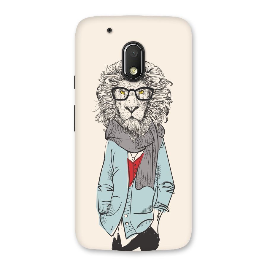 Stylish Lion Back Case for Moto G4 Play
