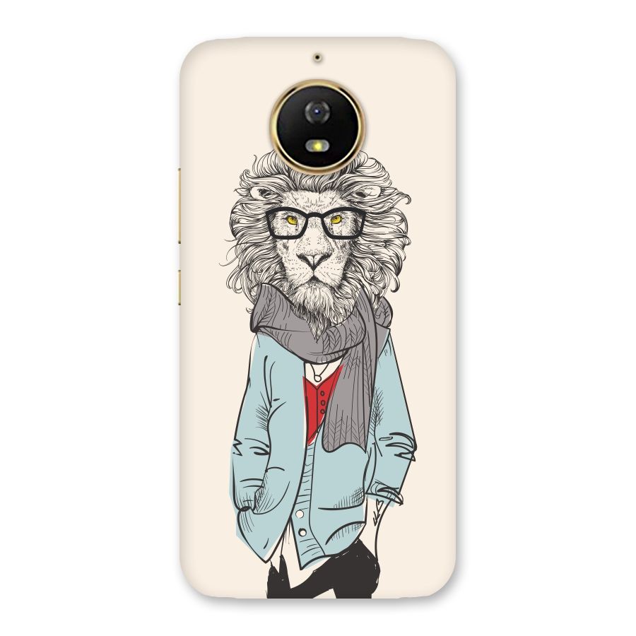 Stylish Lion Back Case for Moto G5s