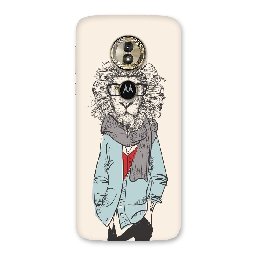 Stylish Lion Back Case for Moto G6 Play