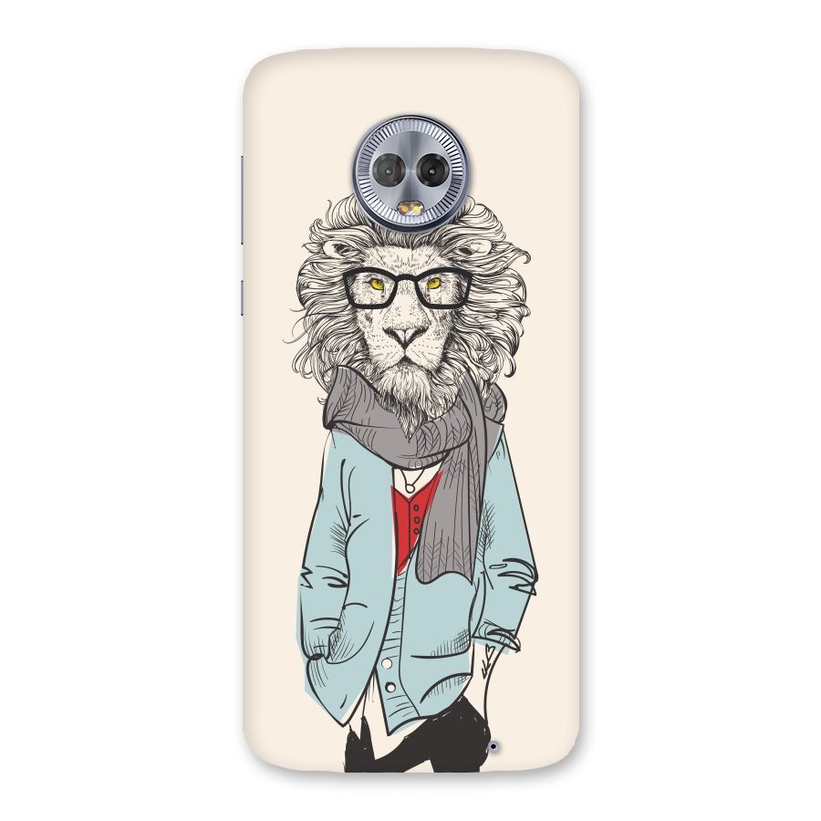 Stylish Lion Back Case for Moto G6 Plus