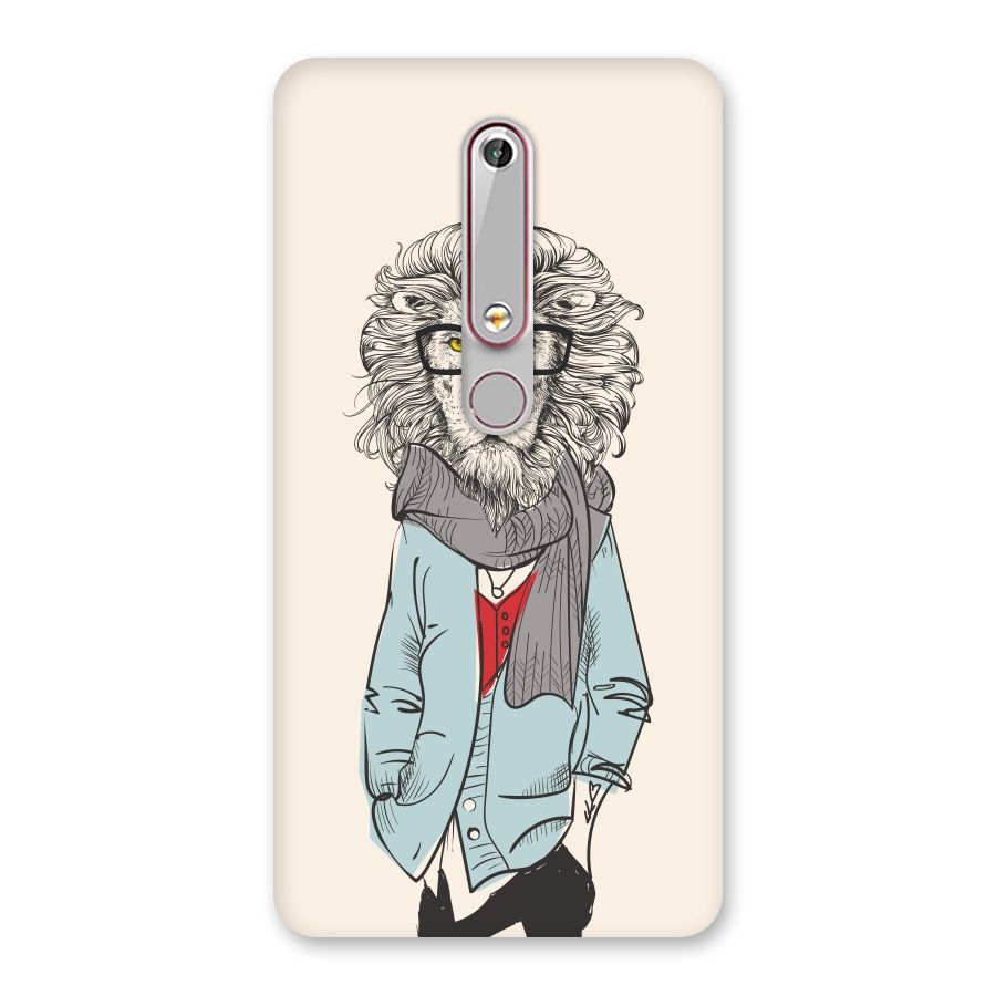 Stylish Lion Back Case for Nokia 6.1