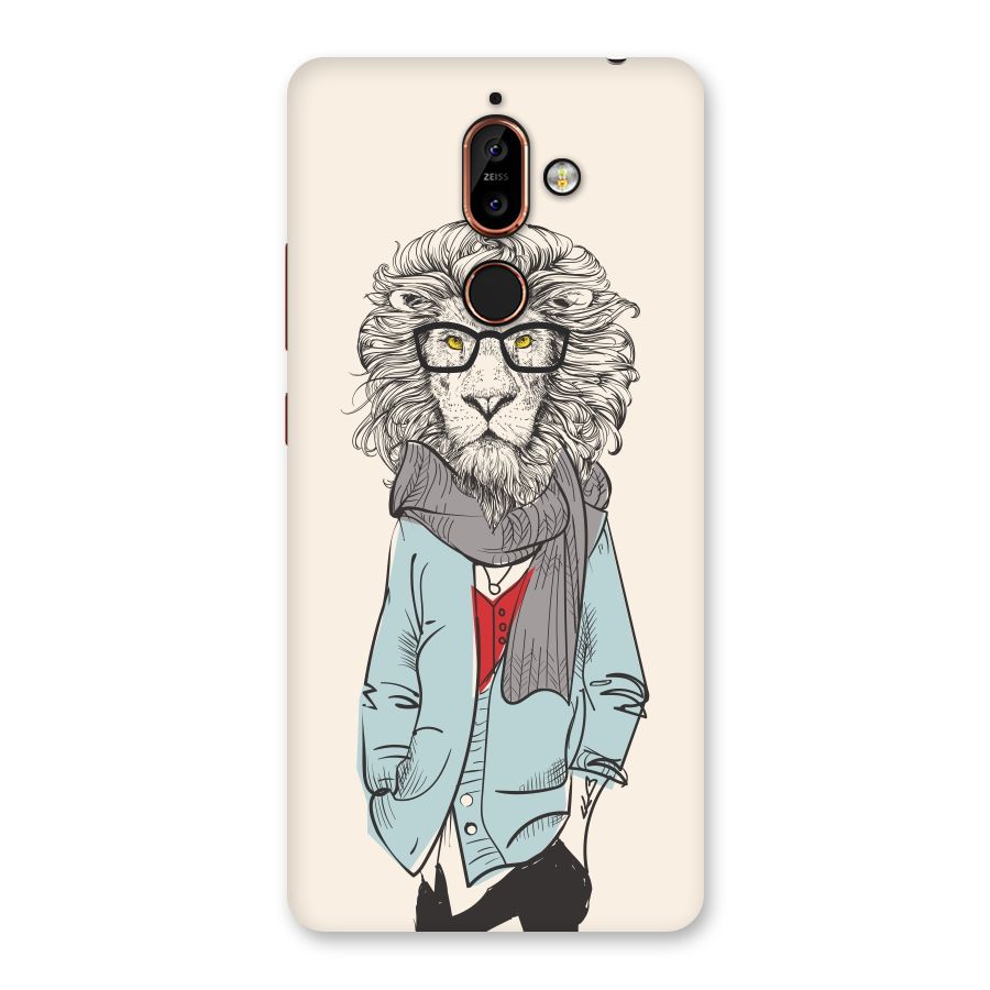 Stylish Lion Back Case for Nokia 7 Plus