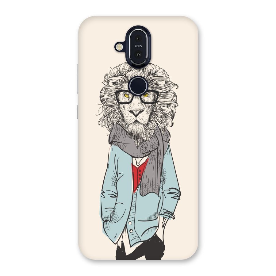 Stylish Lion Back Case for Nokia 8.1