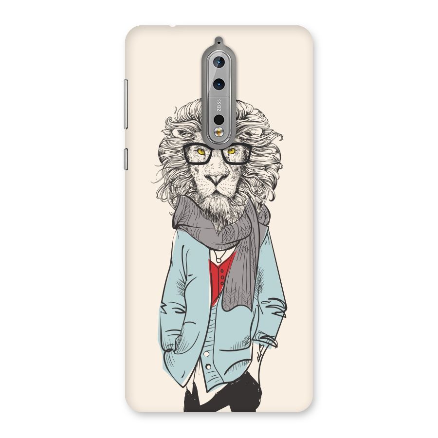 Stylish Lion Back Case for Nokia 8