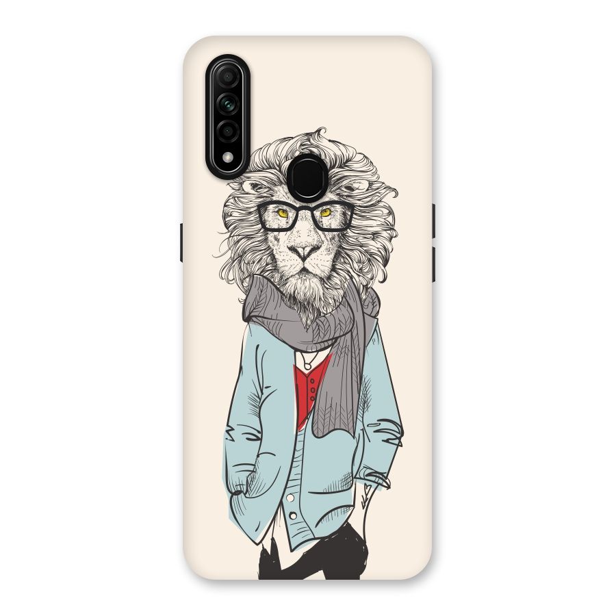 Stylish Lion Back Case for Oppo A31