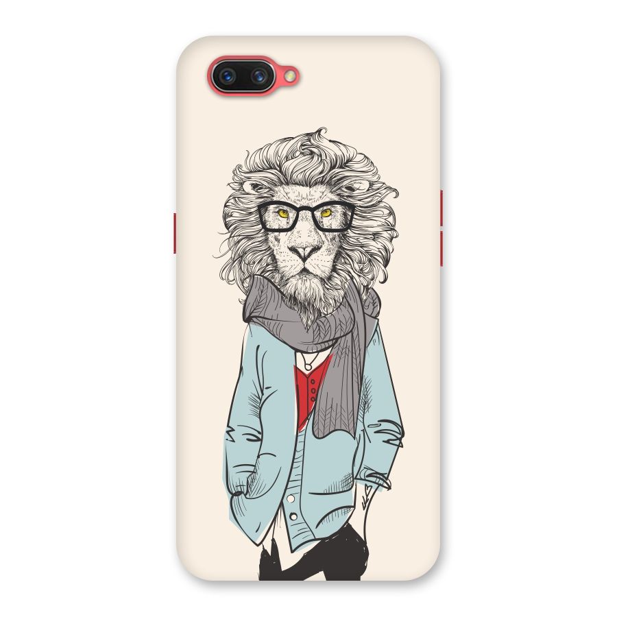 Stylish Lion Back Case for Oppo A3s