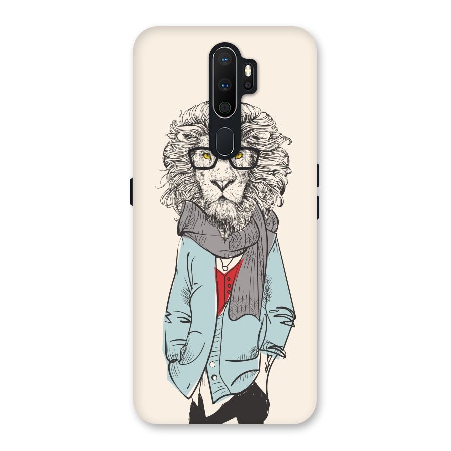 Stylish Lion Back Case for Oppo A5 (2020)