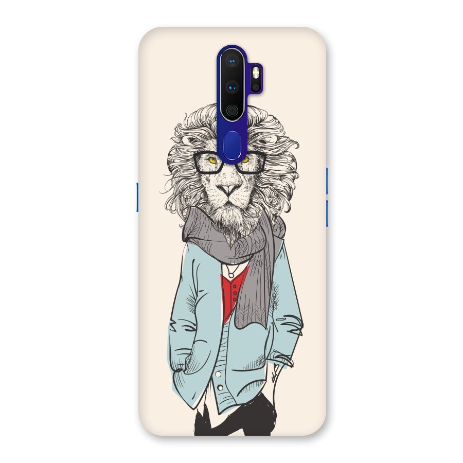 Stylish Lion Back Case for Oppo A9 (2020)