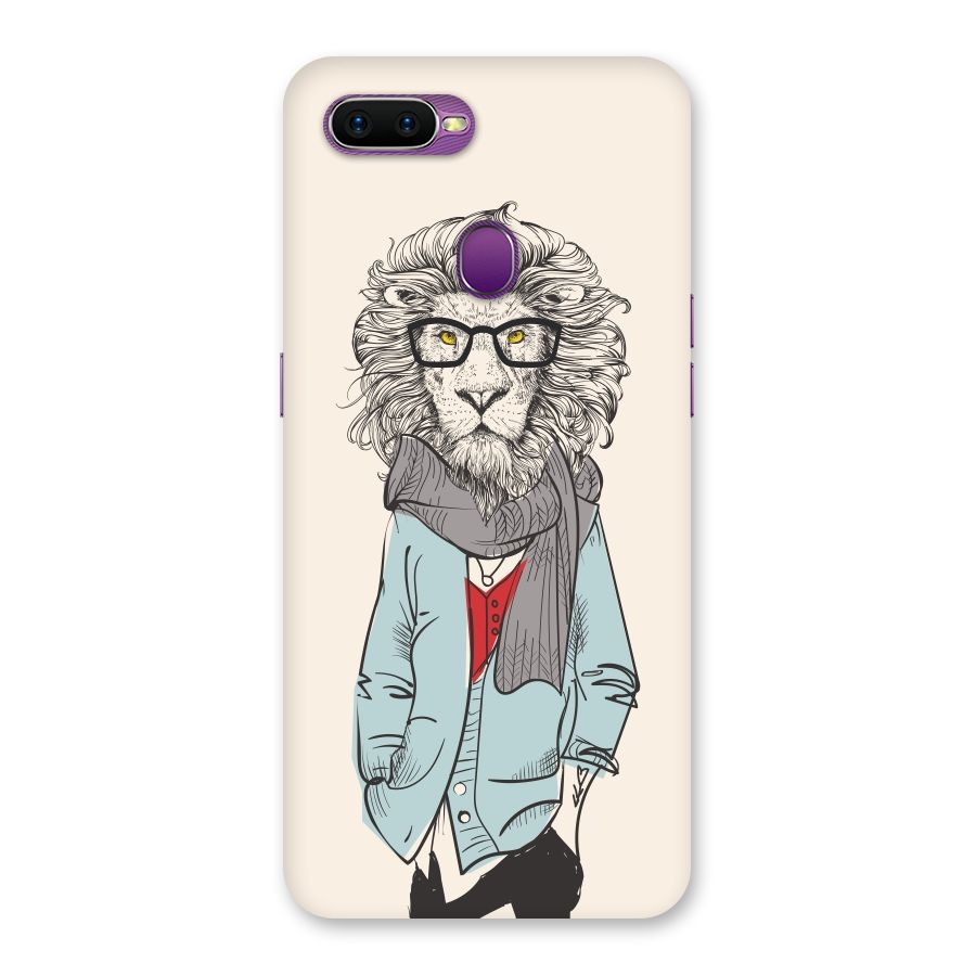 Stylish Lion Back Case for Oppo F9