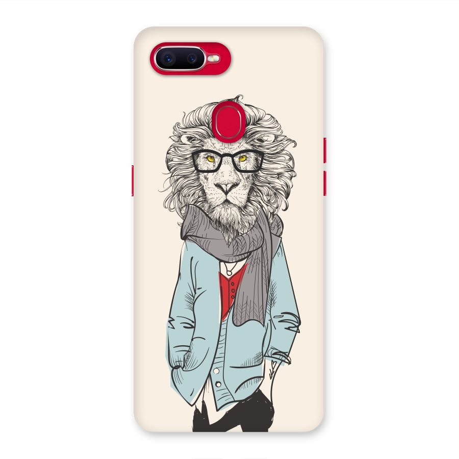 Stylish Lion Back Case for Oppo F9 Pro