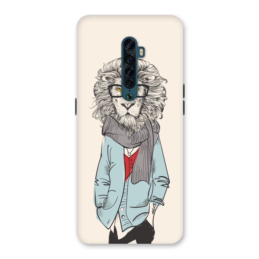 Stylish Lion Back Case for Oppo Reno2