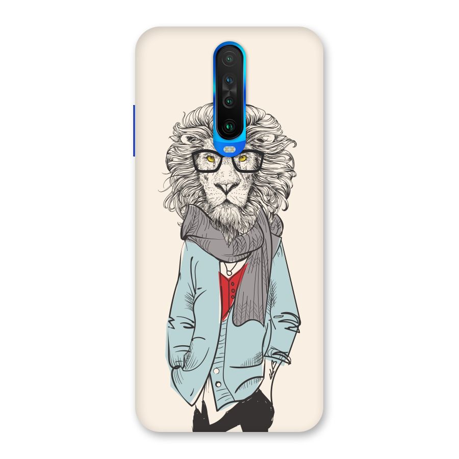 Stylish Lion Back Case for Poco X2