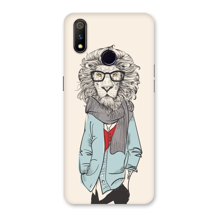 Stylish Lion Back Case for Realme 3 Pro