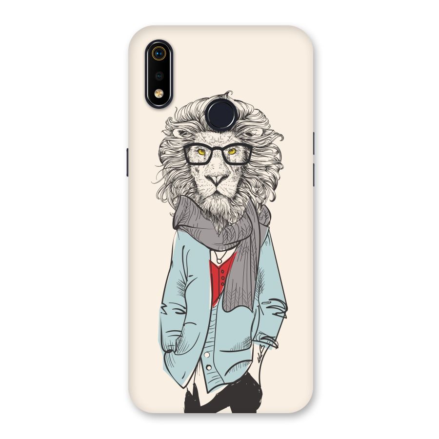 Stylish Lion Back Case for Realme 3i