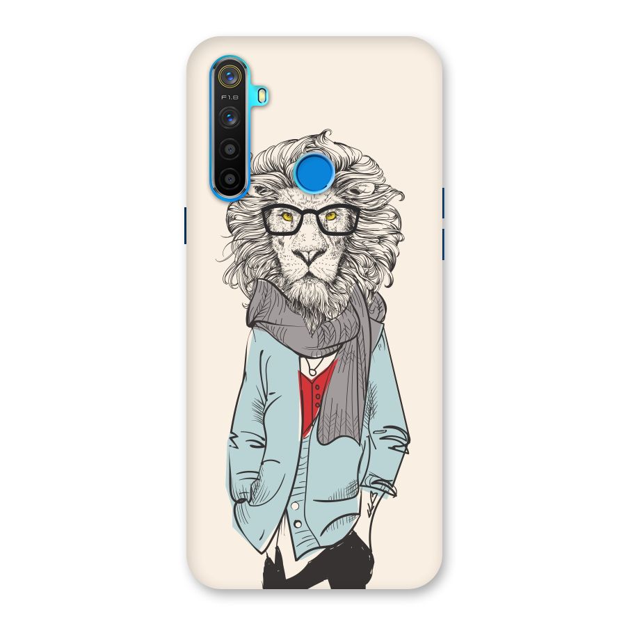 Stylish Lion Back Case for Realme 5s