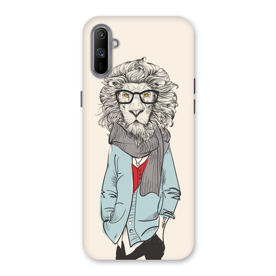 Stylish Lion Back Case for Realme C3
