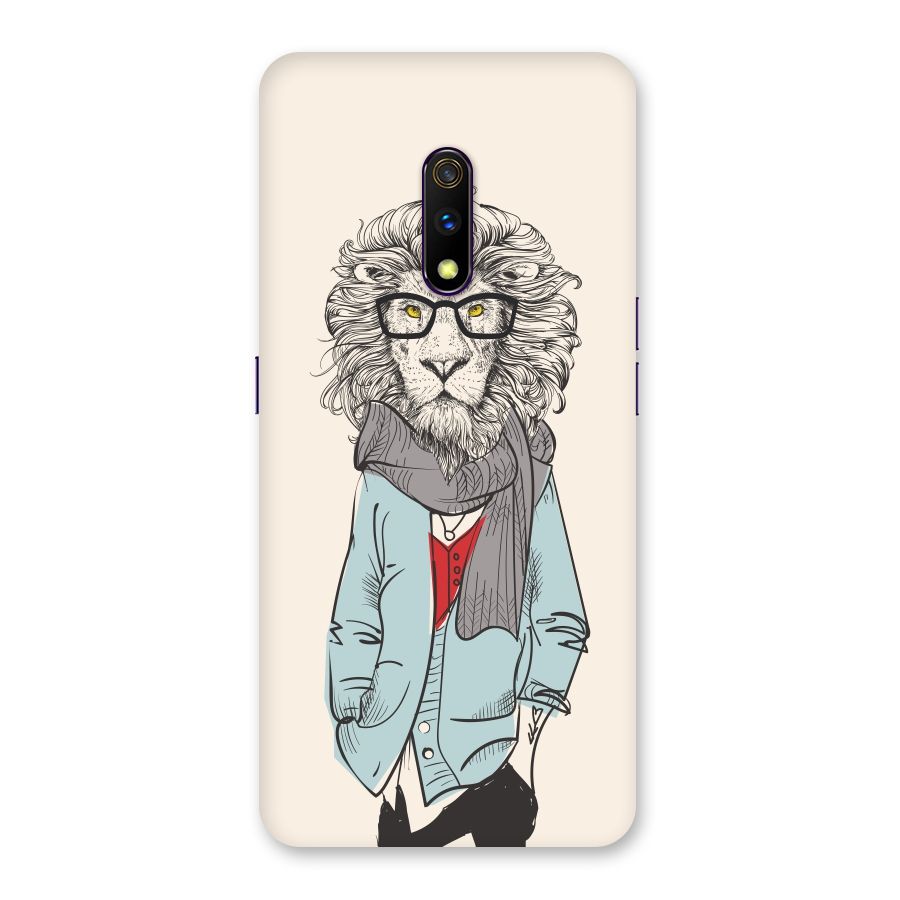 Stylish Lion Back Case for Realme X